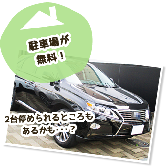 駐車場が無料